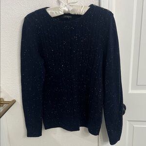 Talbots Navy Speckled Knit Sweater - Size Small